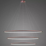 Lampa wisząca Ledowe Okręgi No.3 150cm 3k DaliRóżowe Złoto