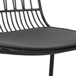 Krzesło Willy Black z poduszką PU