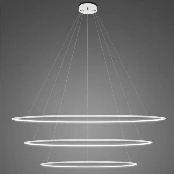 Lampa wisząca Ledowe Okręgi No.3 180cm 3k biała Dali