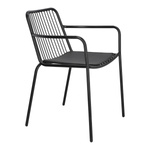 Krzesło Bill Arm Black z poduszką PU