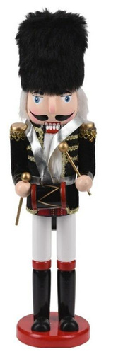 Dziadek do orzechów 38cm Puchaty czarny