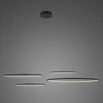 Lampa wisząca Ledowe Okręgi No.4 100cm 3k czarna Dali