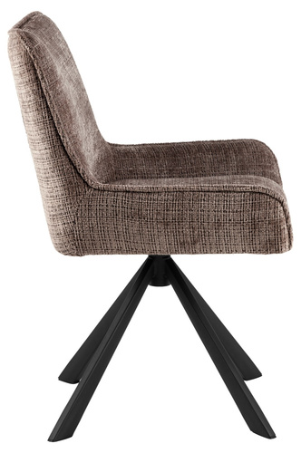 Krzesło Eddie obrotowe brązowe Juto 24