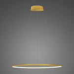 Lampa wisząca Ledowe Okręgi No.1 60cm 2700k złota ściemnialna 
