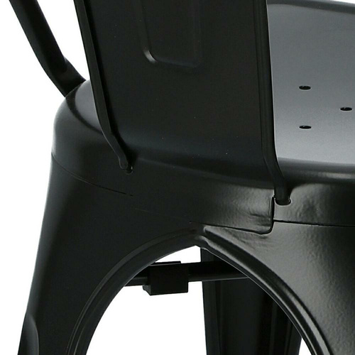 Krzesło Paris czarne inspirowane Tolix