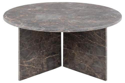 Stolik kawowy Vega okrągły brązowy