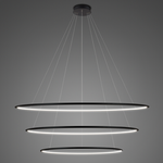 Lampa wisząca Ledowe Okręgi No.3 120cm 4k czarna