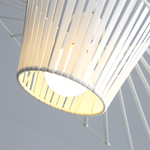 Lampa wisząca kapelusz SOMBRERO biała 140 cm