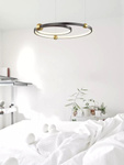 Ledowa Lampa wisząca Aurora No.2 50cm 3k czarna ściemnialna