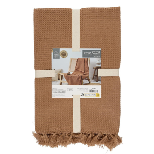 Koc/Pled Waffle ochra 150x200cm