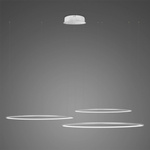 Lampa wisząca Ledowe Okręgi No.3 80cm 3k srebrna Dali