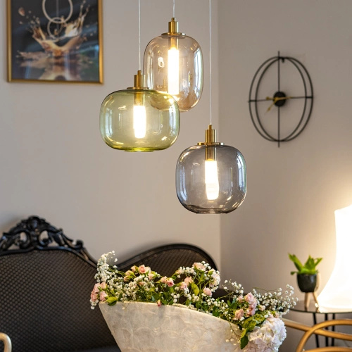  Lampa wisząca - Polar dymiony/szary
