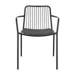 Krzesło Bill Arm Black z poduszką PU