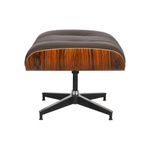 Fotel Vip z podnóżkiem brązowy ciemny/ r osewood