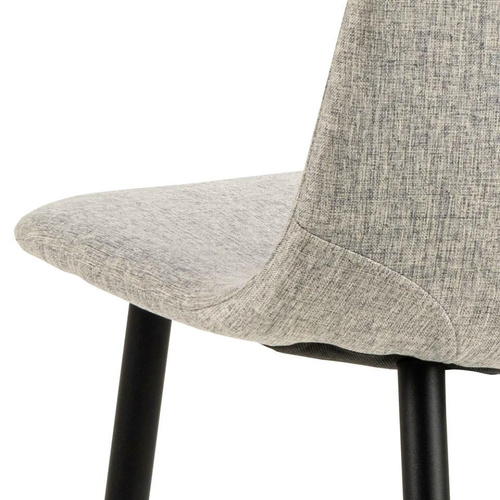 Krzesło Celia szare jasne/ czarne