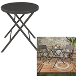 Stół ogrodowy Elba składany szary