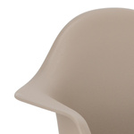 Krzesło P018 PP milde grey, chrom nogi HF