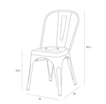 Krzesło Paris Antique czarne