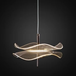 Lampa wisząca Mariposa różowe złoto 3000K