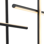 Lampa wisząca ASTA-8 LED czarna 120 cm