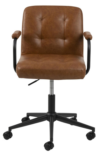 Fotel biurowy Cosmo Arm Vintage brązowy