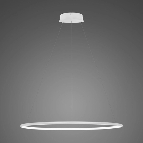 Lampa wisząca Ledowe Okręgi No.1 80cm 4k biała