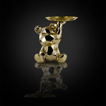 Figurka Miś origami ze złotą tacą złota