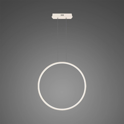 Lampa wisząca Ledowe Okręgi No.1 X 120cm 4k biała ściemnialna