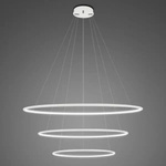 Lampa wisząca Ledowe Okręgi No.3 80cm 4k biała ściemnialna 