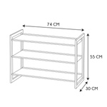 Regał Rolis z 3 półkami