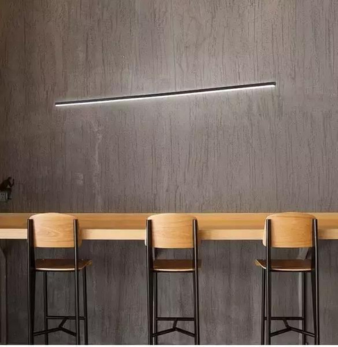 Lampa wisząca LINEA No.1 180cm czarna 3k Dali