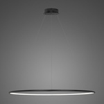 Lampa wisząca Ledowe Okręgi No.1 120cm 4k czarna ściemnialna