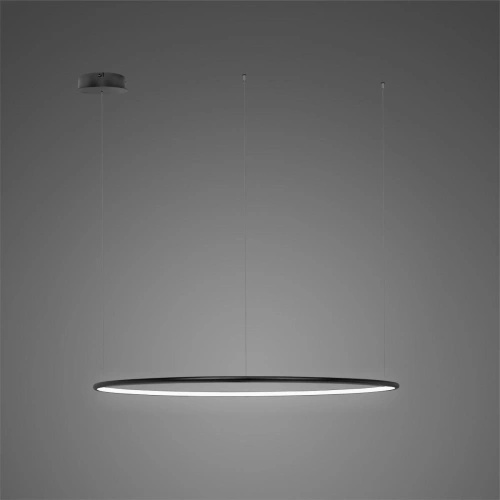 Lampa wisząca Ledowe Okręgi No.1 180cm 3k czarna ściemnialna pająk