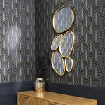 Zestaw 5 luster Organic Shape złote