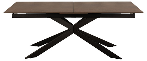 Stół Irwine 200/240cm brązowy/czarny