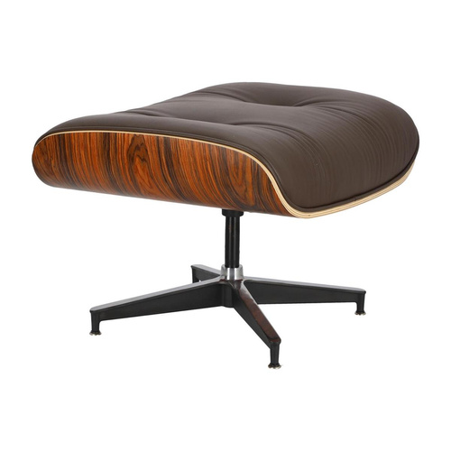 Fotel Vip z podnóżkiem brązowy ciemny/ r osewood