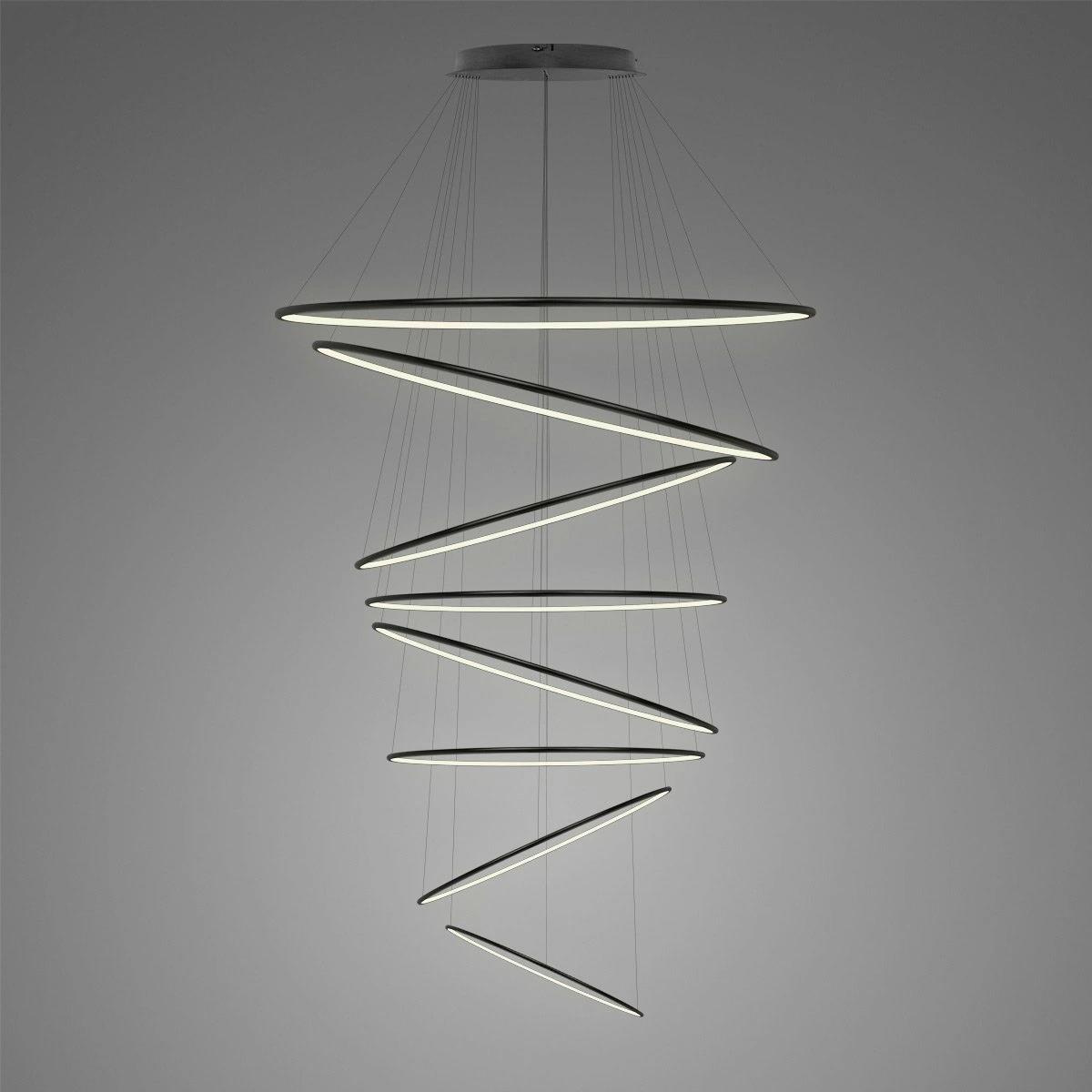 LED-Pendelleuchte Ledowe Okręgi No.8 230 3k schwarz Dali