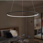 Lampa wisząca Ledowe Okręgi No.1 60cm 2700k czarna ściemnialna 