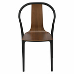 Krzesło Bella czarne/orzech