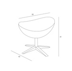 Fotel Jajo Soft z podn. wełna YQ-05 niebieski