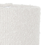 Lampa metalowa z kloszem boucle biała