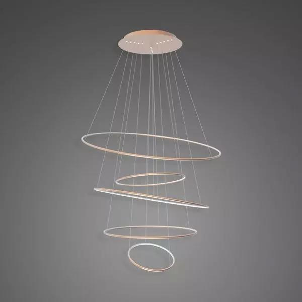 LED-Pendelleuchte Ledowe Okręgi No.5 120cm 4k kupfer Dali
