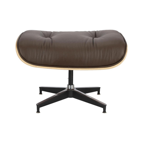 Fotel Vip z podnóżkiem brązowy ciemny/ r osewood