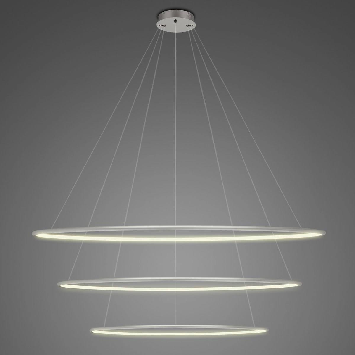 LED-Pendelleuchte Ledowe Okręgi No.3 120cm 3k silber Dali