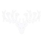 Wieszak ścienny Poroże biały