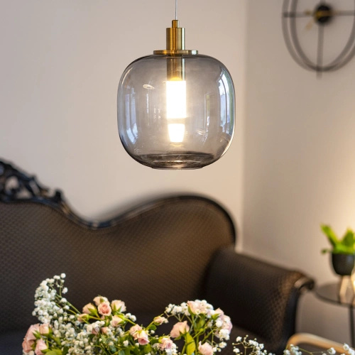  Lampa wisząca - Polar dymiony/szary