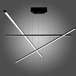 Lampa wisząca LINEA No.3PB 100cm 4k czarna Altavola Design