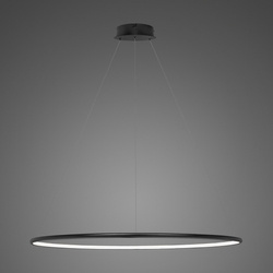 Lampa wisząca Ledowe Okręgi No.1 100cm 3k czarna Design