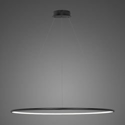 Lampa wisząca Ledowe Okręgi No.1 120cm 4k czarna