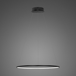 Lampa wisząca Ledowe Okręgi No.1 40 3k czarna ściemnialna 